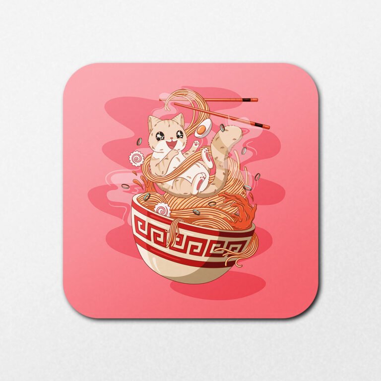 Product Code: HC7307 - Pink Ramen Cat